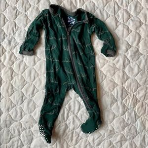 KicKee Pants Footie in Pine Deer Rack